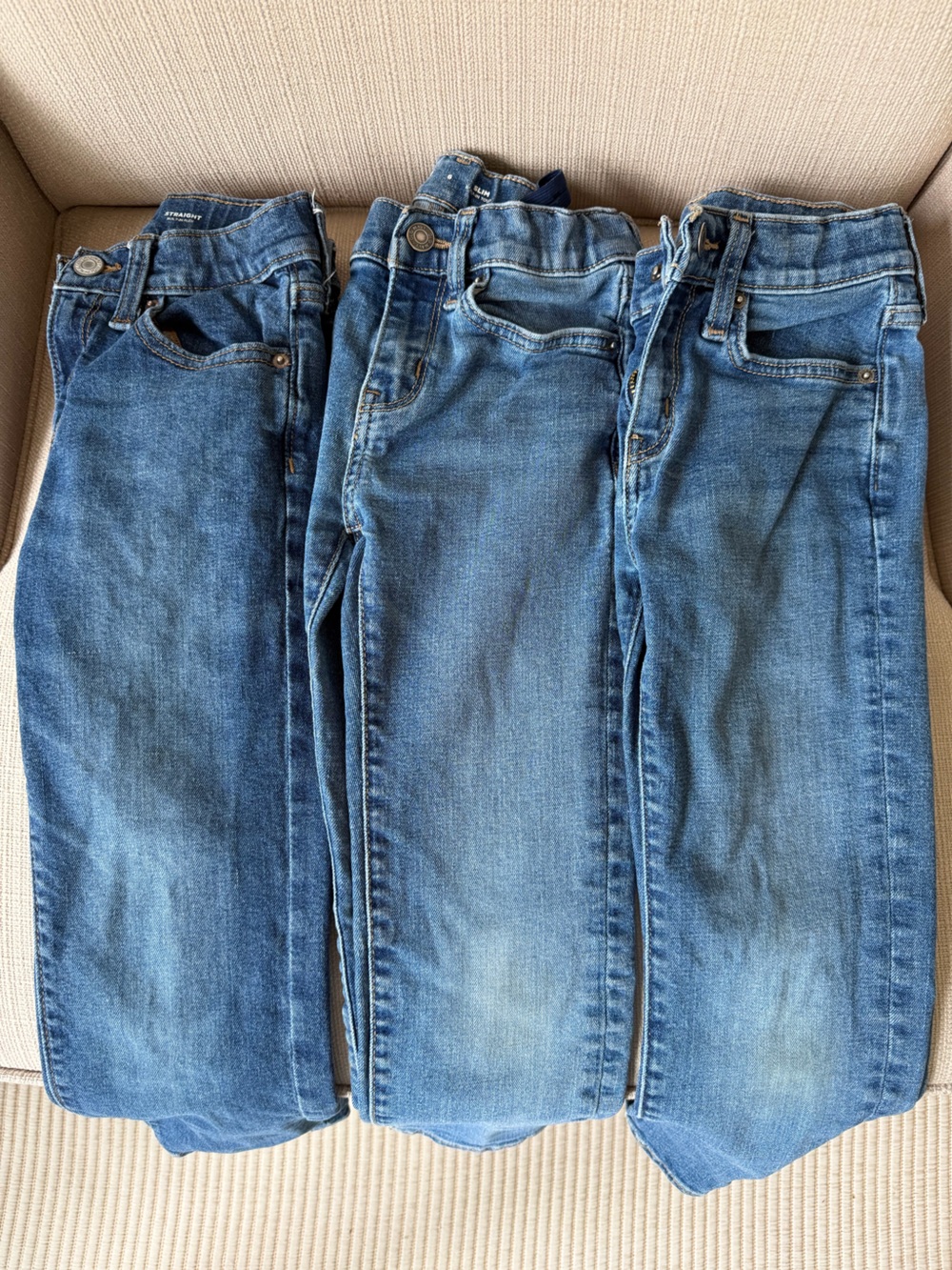 Old Navy Boys Size 6 Jeans w/adjustable band for perfect fit - bundle of 3!